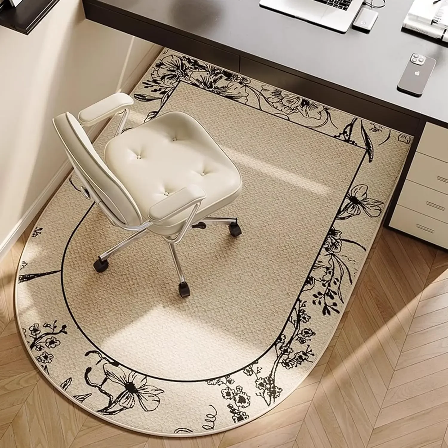 Home Office Rug - Tapete Antiderrapante VIKAMA para Cadeira de