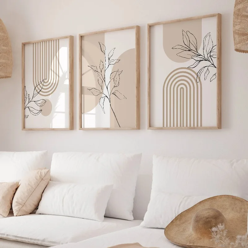 Quadros decorativos neutros pa - Home Office Japandi avaliação e preço
