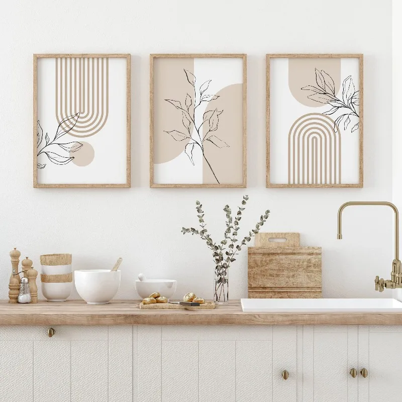 Quadros decorativos neutros pa - Home Office Japandi avaliação e preço