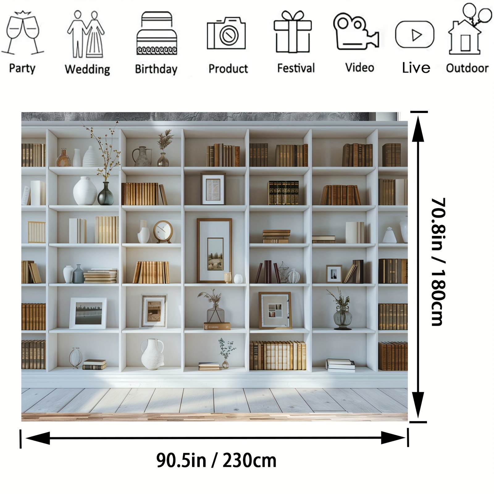 1pc branco estante fundo estan - Home Office Zoom Background Free avaliação e preço