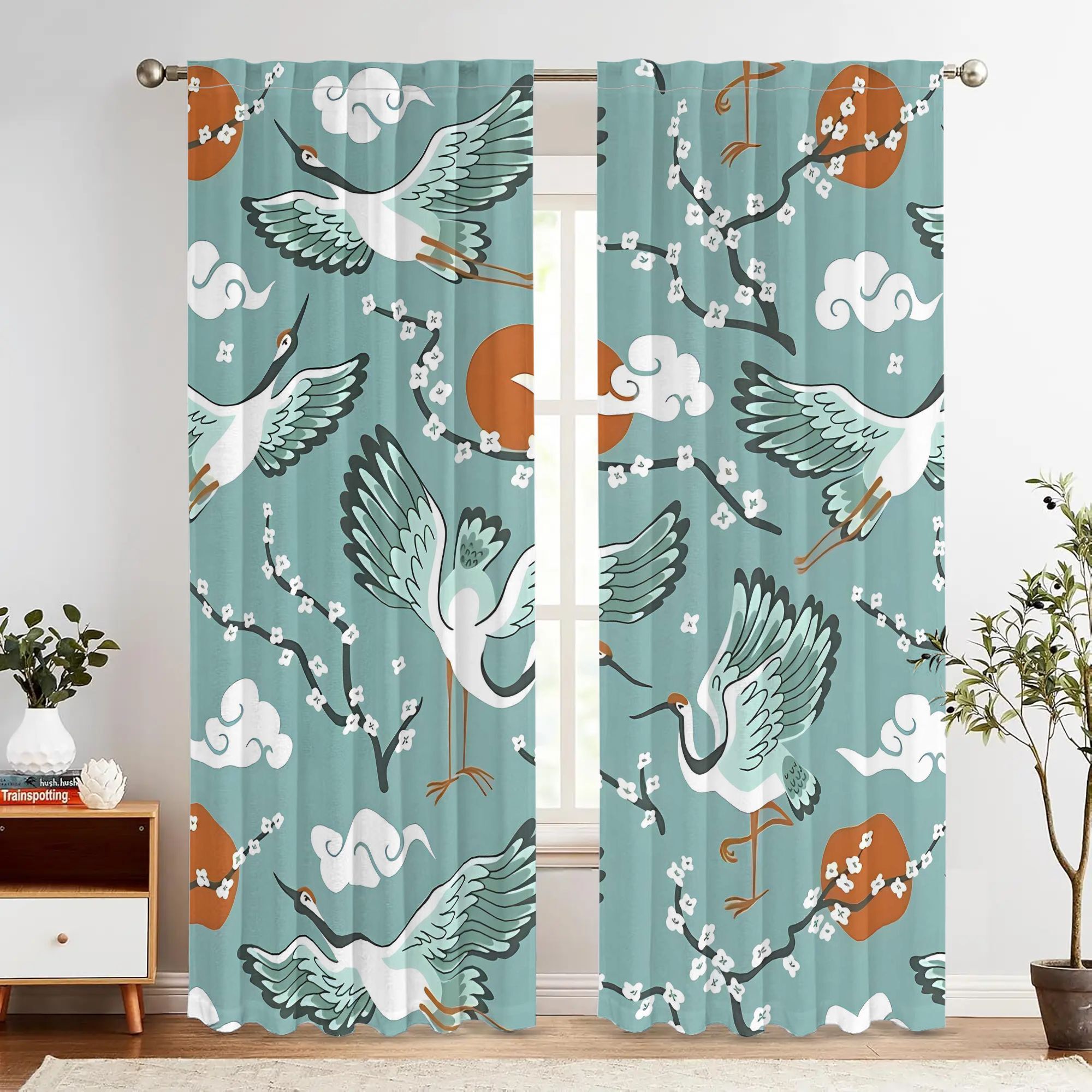 Cortinas Elegantes em Aquarela - Home Office Japandi avaliação e preço