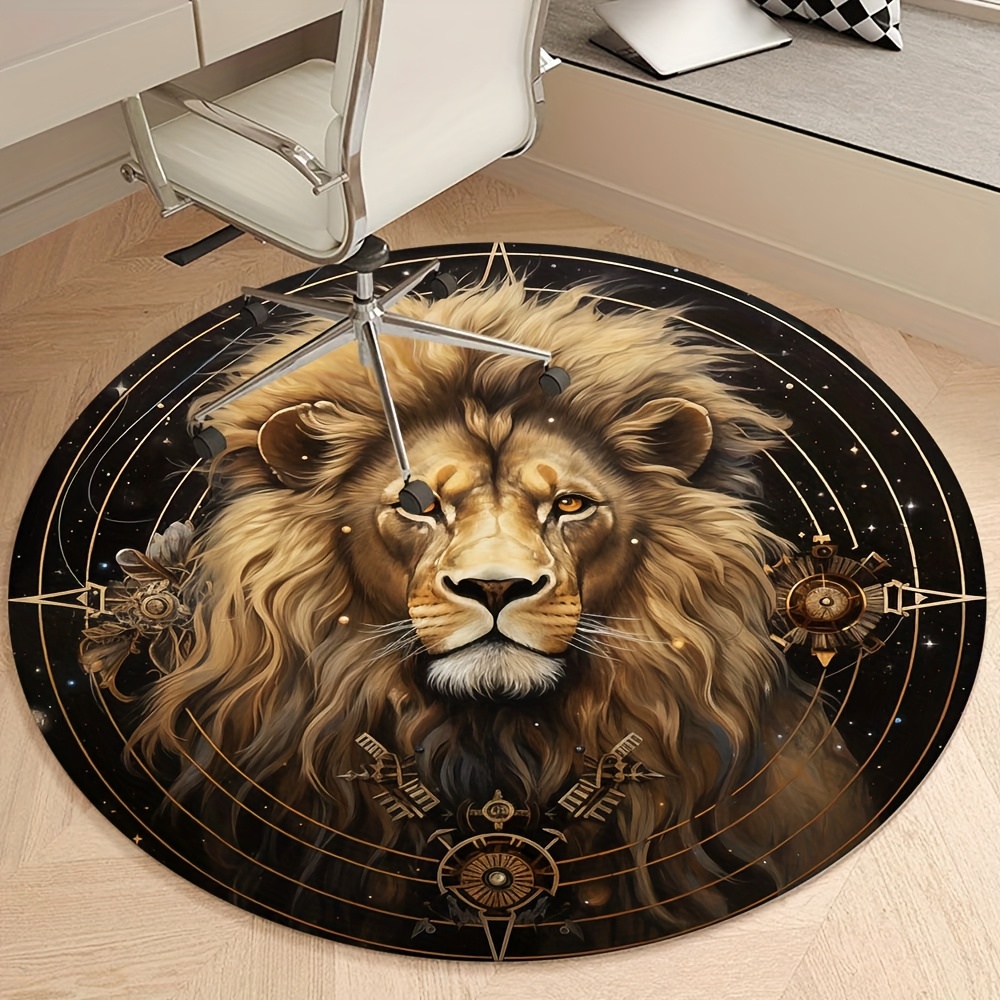 Tapete Redondo com Padrão de L - Home Office Rug avaliação e preço