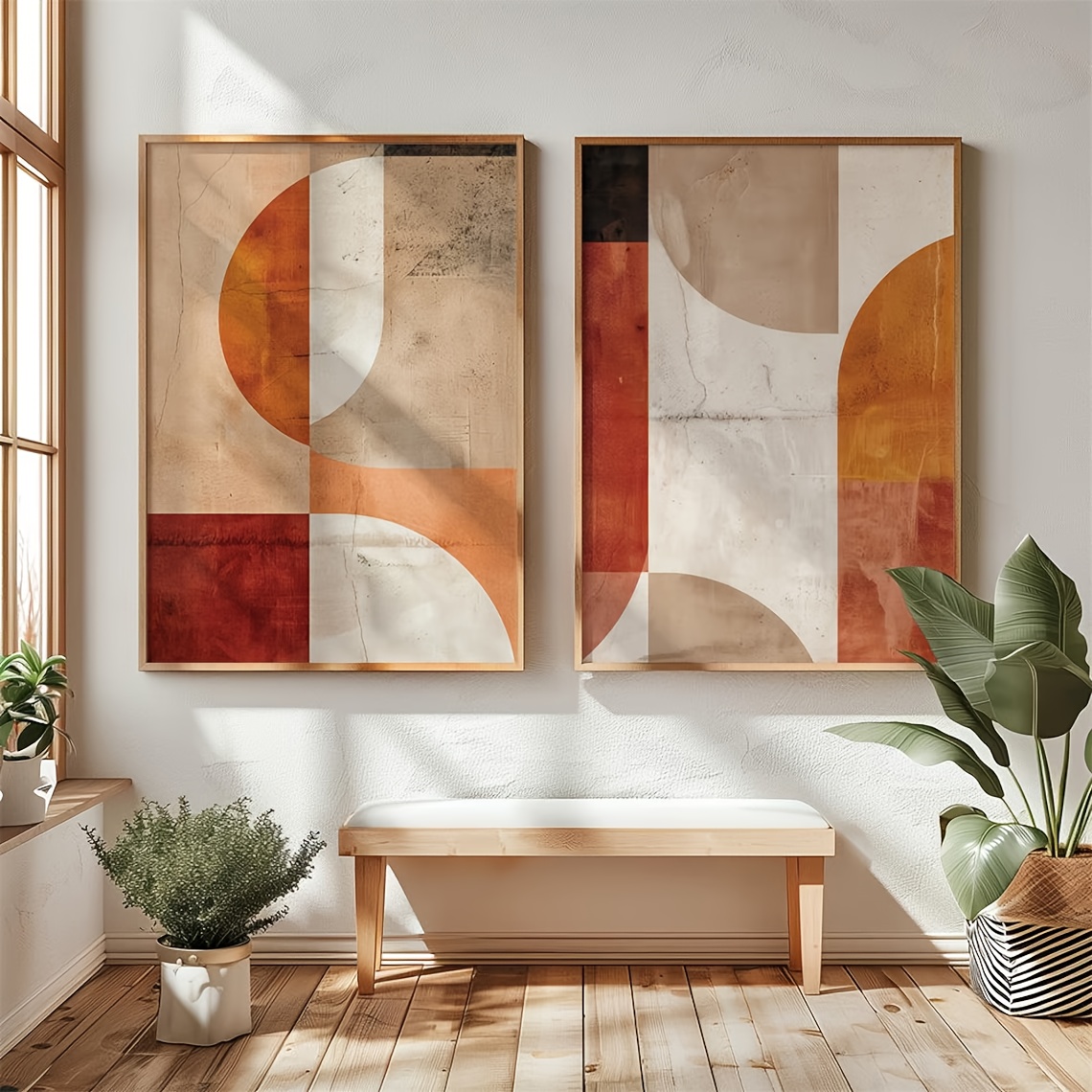 Pôster Geométrico Abstrato Wab - Home Office Japandi avaliação e preço