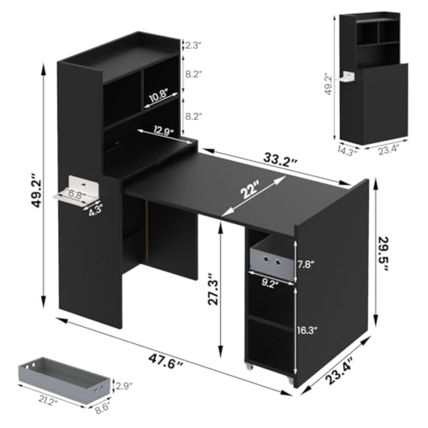 Mesa de Manicure Dobrável, Est - Desk Charging Station avaliação e preço