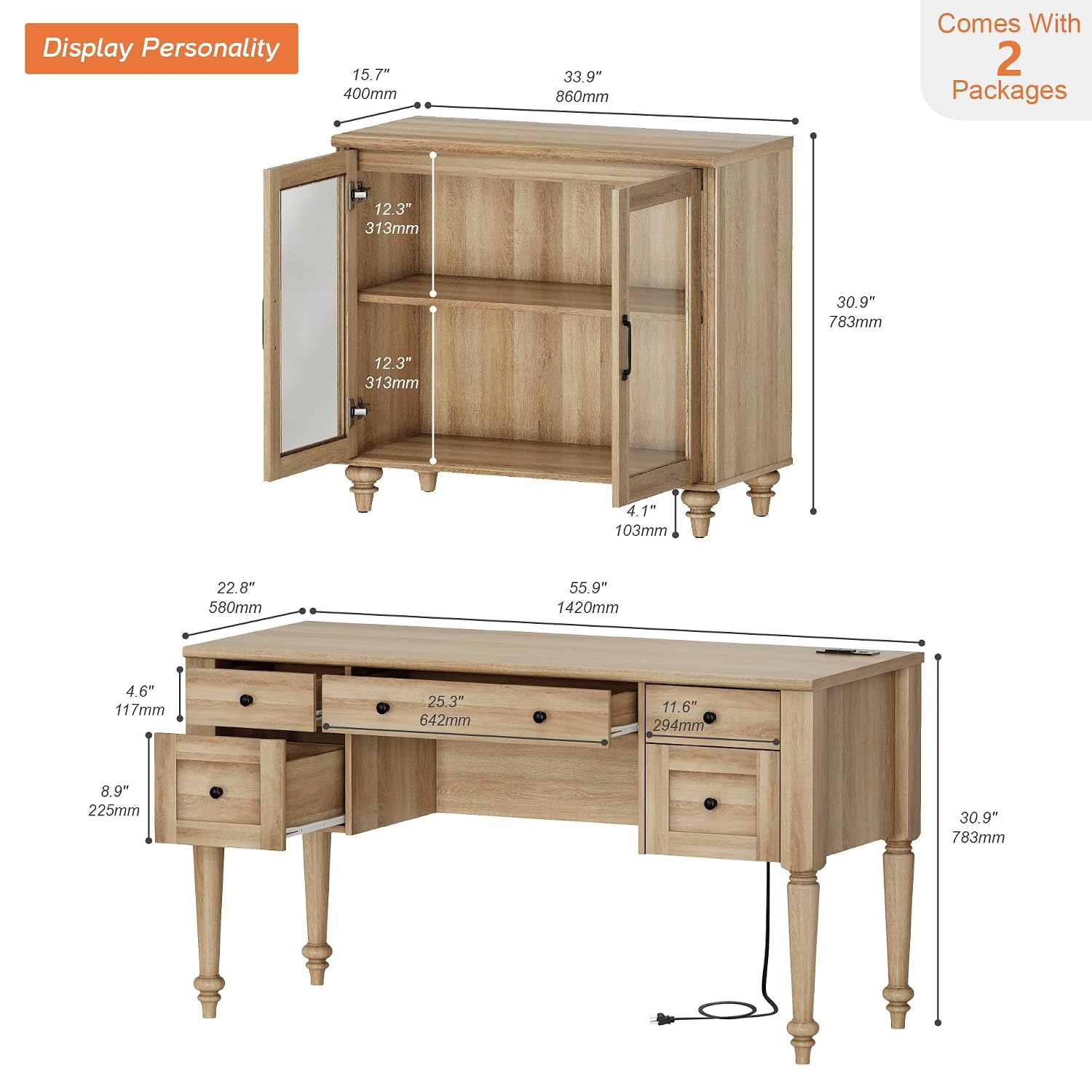 Escrivaninha Executiva de 56'' - Desk Charging Station avaliação e preço