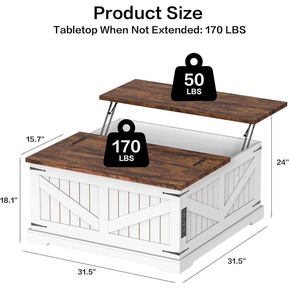Mesa de Café Top Coffee Table  - Desk Charging Station avaliação e preço