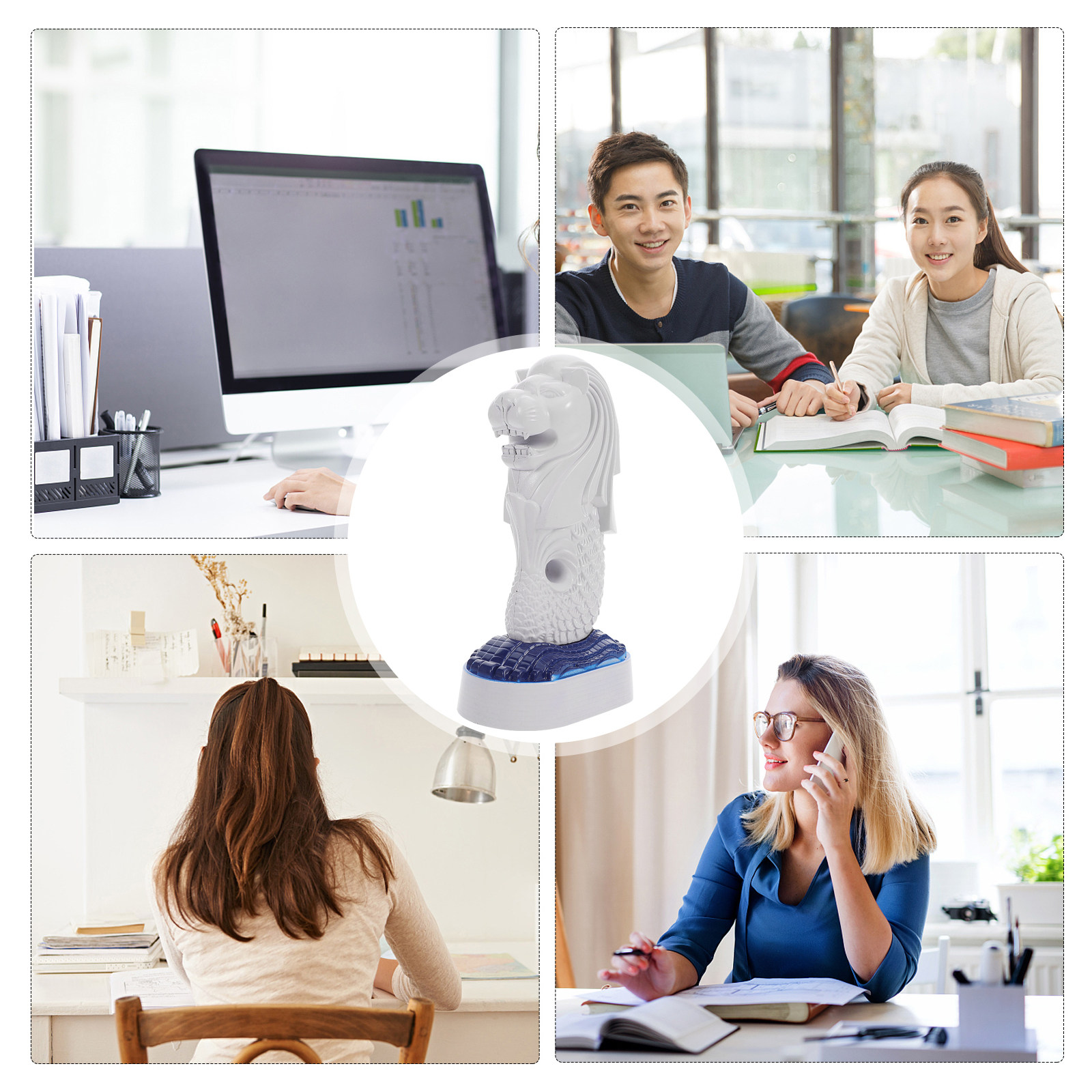 Escultura Decorativa de Leão M - Home Office Singapore avaliação e preço